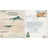 WW2 Air Marshal Sir Ivor Broom KCB Signed HP Victor 30th Anniv of 1st Flight Flown FDC. Flown in a