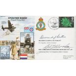 WW2 RAF Sqn Ldr Desmond Butters and Wg Cdr BA Templeman-Rooke Signed Operation Manna FDC. 446 of 500