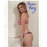 Playboy and fashion, glamour, erotic model Rachel Kennedy signed 8x10 photo. Good condition. All