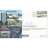 WW2 Flt Lt Bill Reid VC Signed Victory in Europe 8 May 1945 FDC. 223 of 500 Covers Issued. Isle of