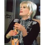 Joanna Lumley signed 8x10 Absolutely Fabulous comedy series photo. Good condition. All autographs