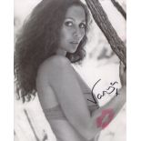 007 James Bond actress Vanya signed and kissed Octopussy photo! She has actually kissed this