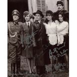 Allo Allo photo signed by FIVE stars of the series, Francesca Gonshaw, Richard Gibson, Kim