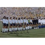 Autographed OSSIE ARDILES 12 x 8 photo - Col, depicting a wonderful image showing Argentine