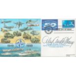 General Alexander M Haig Jr Signed NATO FDC. 24 of 150 Covers Issued. USA Stamp with Oct 13 1999