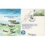 WW2 US Fighter Pilot Francis Gabreski Signed 40th anniversary of V-E Day 8th May 1985 FDC. 41 of