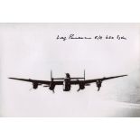 630 Squadron RAF Lancaster bomber veteran Doug Packman signed 8x12 inch photo. Good condition. All