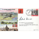 WW2 Wg Cdr Roland Beaumont Signed V-1 Flying Bomb Attacks Flown FDC. 649 of 746 Covers Issued.