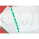 TV Music Autograph Collection of 9 Signatories on Separate A4 White Sheets. Signatures include