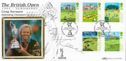 Golf Paul Lawrie signed The British Open 1994 Turnberry Benham FDC PM The British Open Turnberry