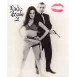 007 James Bond actress Martine Beswick signed and kissed Thunderball photo! She has actually