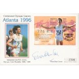 Olympics Sebastian Coe signed Centennial Games Atlanta 1996 commemorative FDC PM 21 Sep 1995