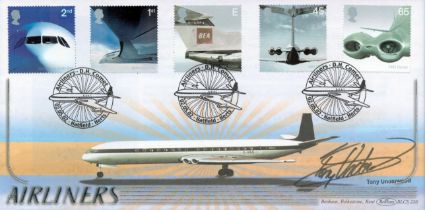 Rugby Tony Underwood signed Airliners Benham FDC Triple PM Airliners D. H Comet 02. 05. 02
