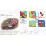 Cycling Geraint Thomas signed A Tribute to Geraint Thomas commemorative FDC Double PM World and