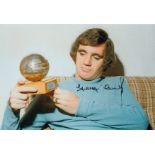 Autographed GEORGE CONNELLY 12 x 8 photo - Col, depicting the Celtic midfielder posing with the 1974