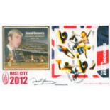 Olympics David Hemery signed London Host City 2012 commemorative Benham FDC double pm Host City