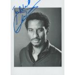 Clint Dyer signed 7x5 black and white photo. Clint has acted in film, TV and theatre, starring in