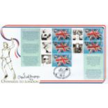 Olympics Christine Ohuruogu signed Onwards To London 2012 commemorative FDC pm White City London W12