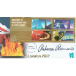 Olympics Rebecca Romero signed Welcome to London 2012 Olympic Games FDC PM Welcome to the Olympic