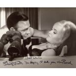 007 James Bond movie Goldfinger 8x10 photo upon which Shirley Eaton has written I'm beginning to