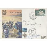 Wg Cdr Taffy Higginson and Pat Cheramy Signed The Pat O'Leary Line FDC. 499 of 1060 Covers Issued.