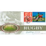 Rugby Roger Uttley OBE signed Rugby Benham FDC PM Rugby 1999 Twickenham 01. 10. 99. Good