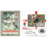 Rugby Sir Clive Woodward signed World Champions 2003 Benham FDC PM England Rugby 19th December 2003.