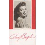 Ann Blyth signed album page and vintage 6x4 black and white photo. Good condition. All autographs