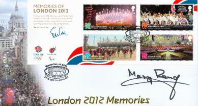 Olympics Mary Rand signed Memories of London 2012 commemorative FDC double PM Memories of 2012 27.