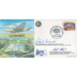 RAF Wg Cdr Roland Beaumont and Wg Cdr GM Telford Signed Canberra FDC 499 of 500 Covers Issued.