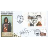 Olympics Tessa Sanderson signed Beijing to London commemorative FDC PM Handover of the flag from