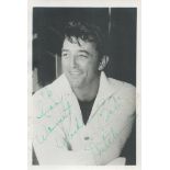 Robert Mitchum signed 7x5 vintage black and white photo dedicated. Robert Charles Durman Mitchum (