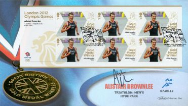 Olympics Alistair Brownlee Triathlon signed London 2012 Olympic Games Gold Medal Winners