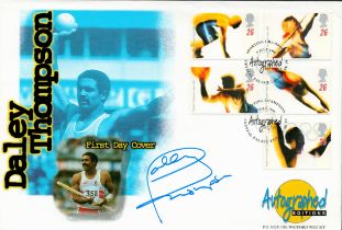 Athletics Daley Thompson signed Autographed Editions FDC pm Sporting Championship Crystal Palace