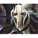 Star Wars General Grievous photo signed by actor Matthew Wood. Rare signer. Good condition. All