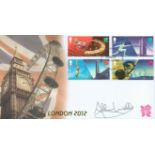 Olympics Alan Wells signed London 2012 commemorative FDC PM Welcome the London Games Stratford E20