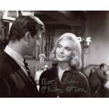 The Saint 1970's TV series 8x10 photo signed by actress Shirley Eaton. Good condition. All