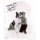 Lassie 1950's TV series photo signed by Jon Provost who played Timmy. Good condition. All autographs