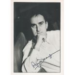 Angus Deayton signed 7x5 black and white photo. He was the original presenter of the satirical panel