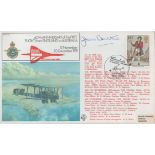Jean Batten signed 60th anniv of 1st flight From England to Australia Nov-Dec 1919 FDC. 1037 of 1485