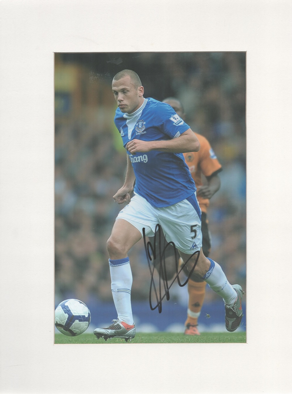 Football John Heitinga signed 16x12 Everton mounted colour photo. John Gijsbert Alan Heitinga (