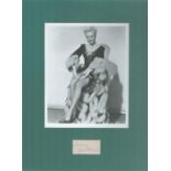 June Haver 16x12 mounted signature piece includes signed album page and a stunning black and white