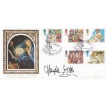 Hayley Mills signed nativity FDC with image commemorating the adoration of the Shepherds by Philippe