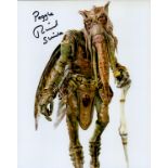 Revenge of the Sith Richard Stride 10x8 signed colour photo as Poggle the Lesser in Star Wars: