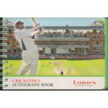 Cricketers autograph book - Lords signed inside by 5 players. Includes Gary Sobers, John Murray,