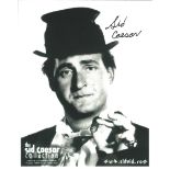 Comedian Sid Caesar signed 10x8 promotional photo. Isaac Sidney Caesar was an American comic actor