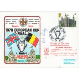 Liverpool V Bruges 1978 Dawn Official Football First Day Cover Signed By Bob Paisley. Good