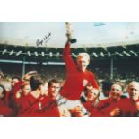 1966 World Cup 16 x 20 colour photo signed by Geoff Hurst, Roger Hunt, Martin Peters, Ray Wilson and