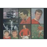 Autographed Man United 1968 Lot, A Superb Lot Of X 6 Full Page Posters Removed From A 1968