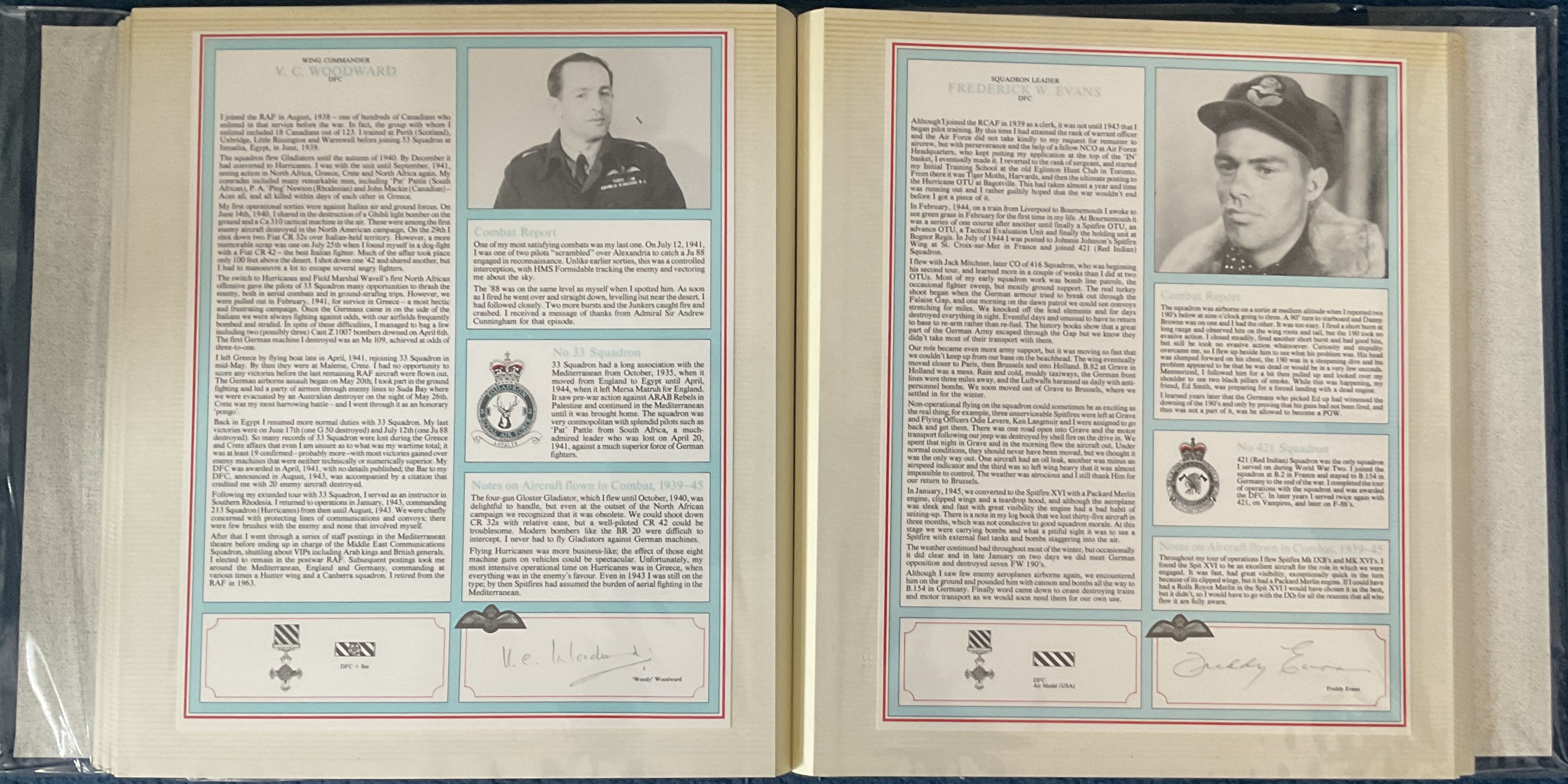 WW2 Canadian Fighter Aces Collection Signed Profiles. Acclaimed as one of the most exciting military - Image 4 of 4